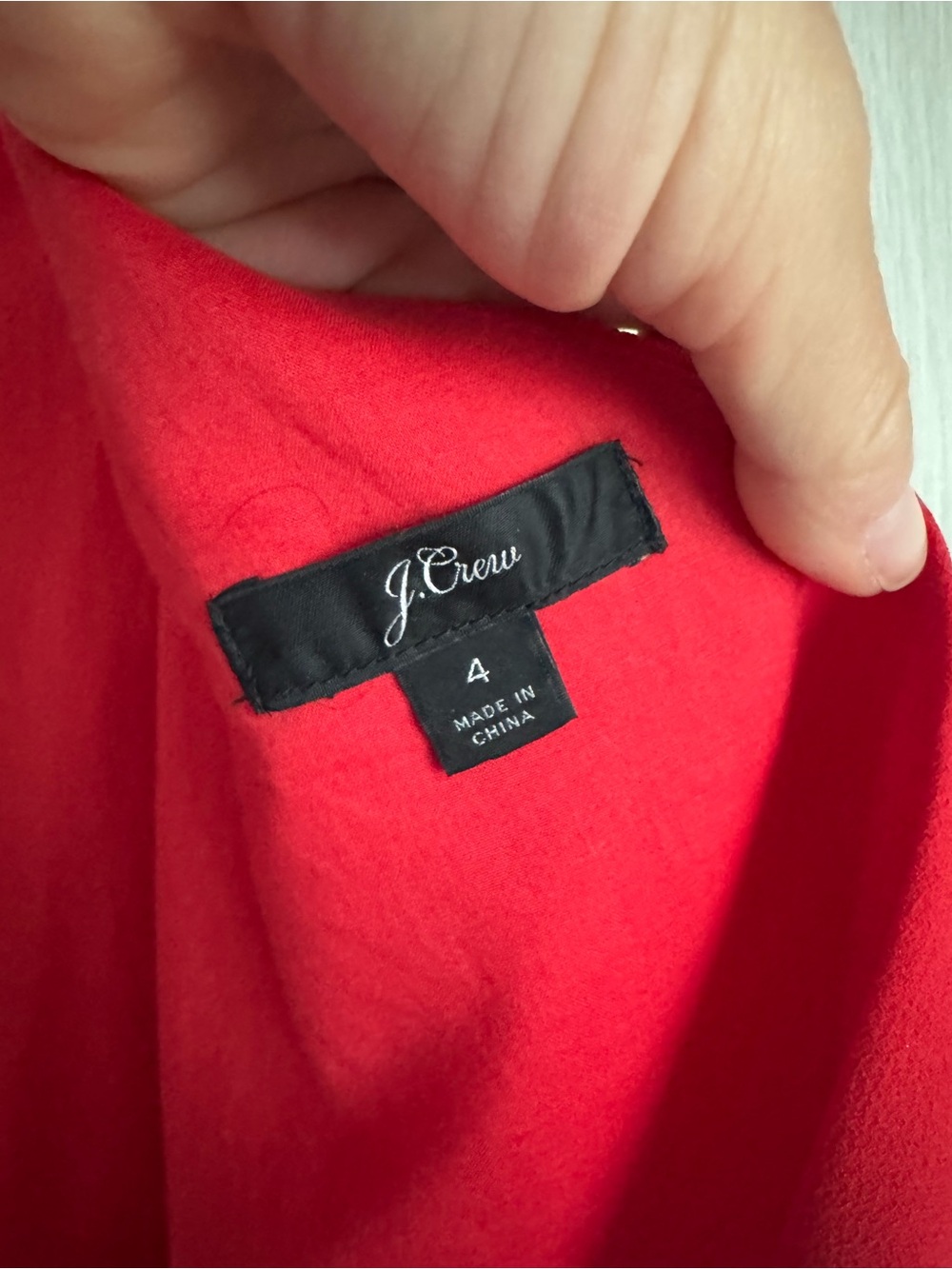 J. Crew Red Sleeveless V-Neck Tie-Waist Romper Sz 4 - Picture 5 of 9
